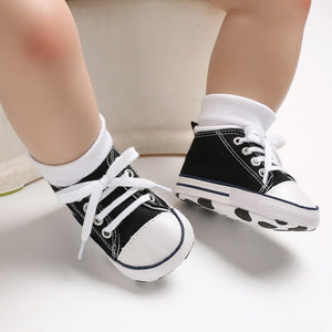 New Canvas Baby Sports Sneakers Shoes Newborn Baby Boys Girls First Walkers Shoes Infant Toddler Soft Sole Anti-slip Baby Shoes - Baby Homez