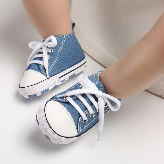 New Canvas Baby Sports Sneakers Shoes Newborn Baby Boys Girls First Walkers Shoes Infant Toddler Soft Sole Anti-slip Baby Shoes - Baby Homez