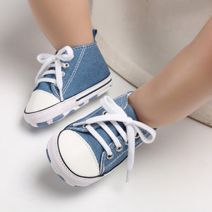 New Canvas Baby Sports Sneakers Shoes Newborn Baby Boys Girls First Walkers Shoes Infant Toddler Soft Sole Anti-slip Baby Shoes - Baby Homez