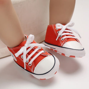 New Canvas Baby Sports Sneakers Shoes Newborn Baby Boys Girls First Walkers Shoes Infant Toddler Soft Sole Anti-slip Baby Shoes - Baby Homez