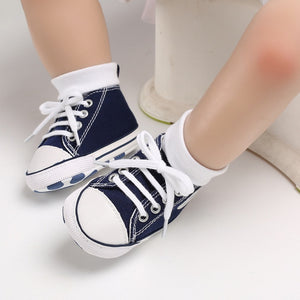 New Canvas Baby Sports Sneakers Shoes Newborn Baby Boys Girls First Walkers Shoes Infant Toddler Soft Sole Anti-slip Baby Shoes - Baby Homez