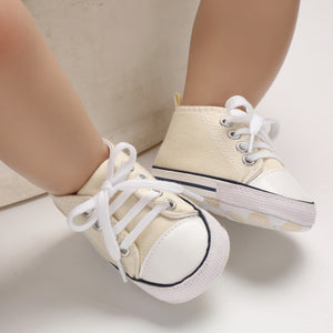 New Canvas Baby Sports Sneakers Shoes Newborn Baby Boys Girls First Walkers Shoes Infant Toddler Soft Sole Anti-slip Baby Shoes - Baby Homez