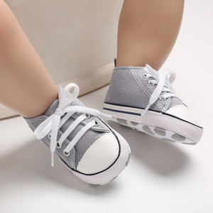 New Canvas Baby Sports Sneakers Shoes Newborn Baby Boys Girls First Walkers Shoes Infant Toddler Soft Sole Anti-slip Baby Shoes - Baby Homez
