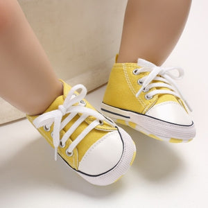 New Canvas Baby Sports Sneakers Shoes Newborn Baby Boys Girls First Walkers Shoes Infant Toddler Soft Sole Anti-slip Baby Shoes - Baby Homez