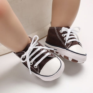 New Canvas Baby Sports Sneakers Shoes Newborn Baby Boys Girls First Walkers Shoes Infant Toddler Soft Sole Anti-slip Baby Shoes - Baby Homez