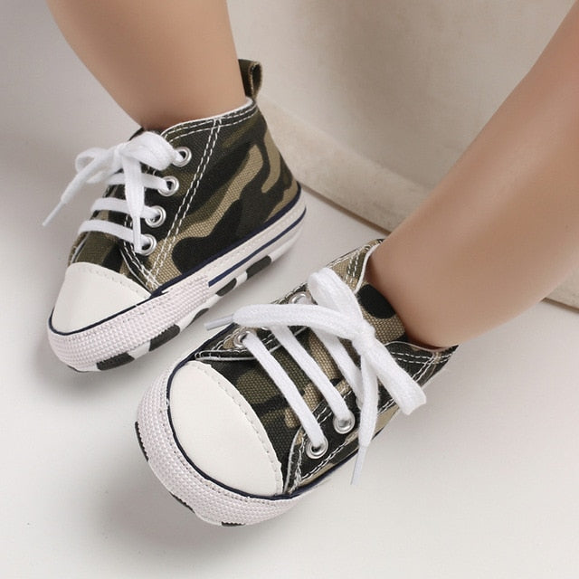 New Canvas Baby Sports Sneakers Shoes Newborn Baby Boys Girls First Walkers Shoes Infant Toddler Soft Sole Anti-slip Baby Shoes - Baby Homez