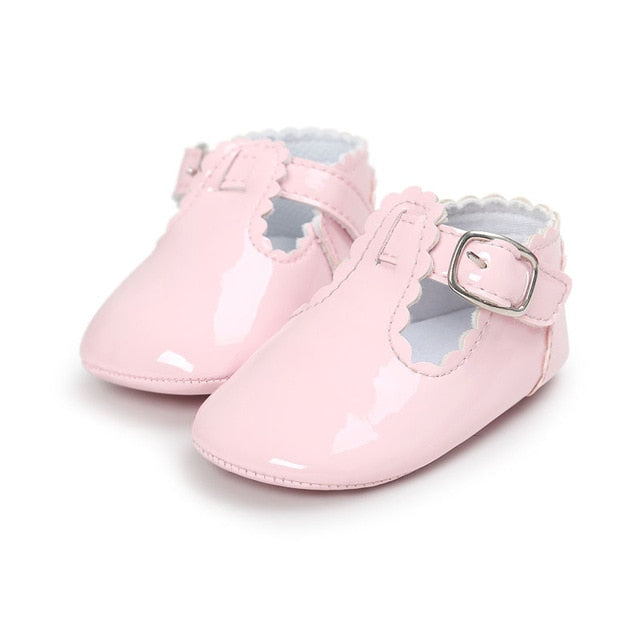 12 Color Fashion Baby Girls Baby Shoes Cute Newborn First Walker Shoes Infant Letter Princess Soft Sole Bottom Anti-slip Shoes - Baby Homez
