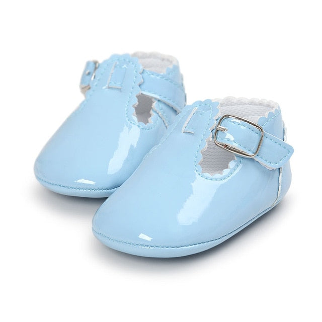 12 Color Fashion Baby Girls Baby Shoes Cute Newborn First Walker Shoes Infant Letter Princess Soft Sole Bottom Anti-slip Shoes - Baby Homez