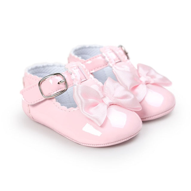 12 Color Fashion Baby Girls Baby Shoes Cute Newborn First Walker Shoes Infant Letter Princess Soft Sole Bottom Anti-slip Shoes - Baby Homez