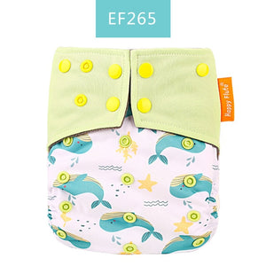 Happy Flute OS Cloth Diaper Bamboo Charcoal Pocket Diaper Christmas Baby Nappy Cloth Nappy 1 pcs Pack - Baby Homez