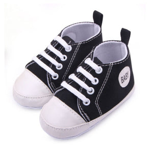 Canvas Classic Sports Sneakers Newborn Baby Boys Girls First Walkers Shoes Infant Toddler Soft Sole Anti-slip Baby Shoes S3 - Baby Homez