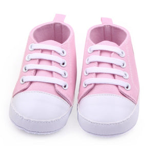 Canvas Classic Sports Sneakers Newborn Baby Boys Girls First Walkers Shoes Infant Toddler Soft Sole Anti-slip Baby Shoes S3 - Baby Homez