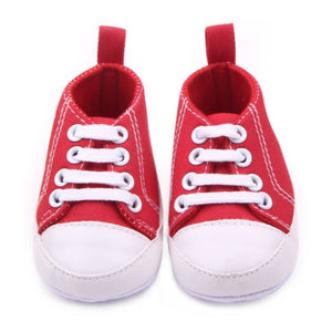Canvas Classic Sports Sneakers Newborn Baby Boys Girls First Walkers Shoes Infant Toddler Soft Sole Anti-slip Baby Shoes S3 - Baby Homez