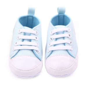Canvas Classic Sports Sneakers Newborn Baby Boys Girls First Walkers Shoes Infant Toddler Soft Sole Anti-slip Baby Shoes S3 - Baby Homez