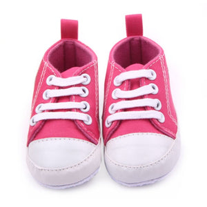 Canvas Classic Sports Sneakers Newborn Baby Boys Girls First Walkers Shoes Infant Toddler Soft Sole Anti-slip Baby Shoes S3 - Baby Homez
