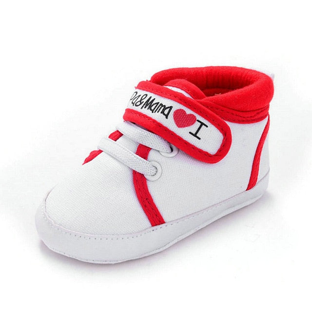 Canvas Classic Sports Sneakers Newborn Baby Boys Girls First Walkers Shoes Infant Toddler Soft Sole Anti-slip Baby Shoes S3 - Baby Homez