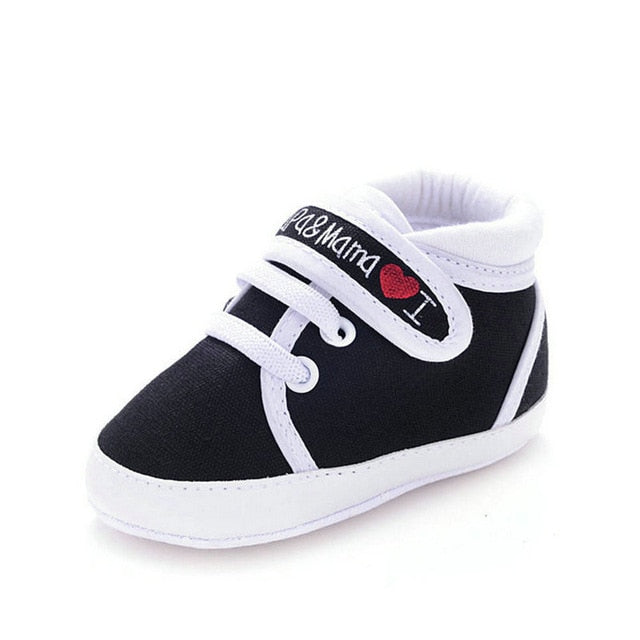 Canvas Classic Sports Sneakers Newborn Baby Boys Girls First Walkers Shoes Infant Toddler Soft Sole Anti-slip Baby Shoes S3 - Baby Homez