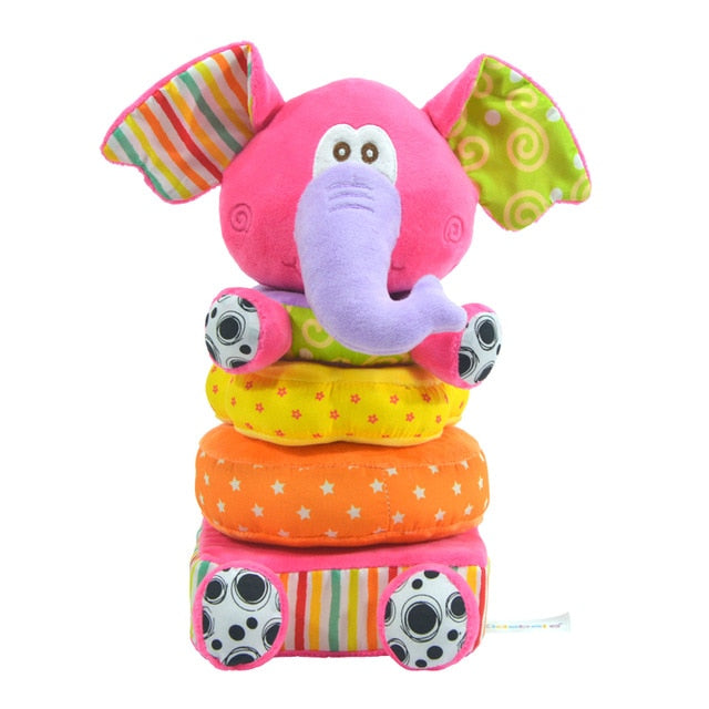 Toys For Newborn Children Educational Baby Toys Soft Plush Mobile Rattles Toys Kidsbele Elephant Stacking Baby Toys Handbell - Baby Homez