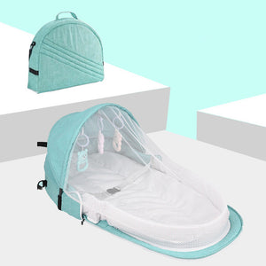 Baby Travel Portable Mobile Crib Baby Nest Cot Newborn Multi-function Folding Bed Child Foldable Chair With Toys Mosquito Net - Baby Homez
