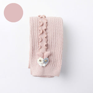 Baby Autumn Winter Tights Hot Baby Toddler Kid Girl Ribbed Stockings Cotton Warm Pantyhose Solid Candy Color Tight 0-5Y - Baby Homez