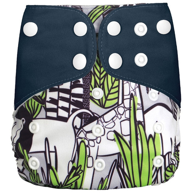 [simfamily]1PC Reusable Waterproof digital printed baby Cloth Diaper One Size Pocket baby nappies wholesale price fit for 3-15kg - Baby Homez