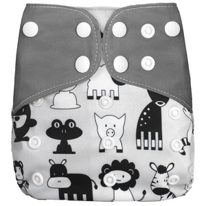[simfamily]1PC Reusable Waterproof digital printed baby Cloth Diaper One Size Pocket baby nappies wholesale price fit for 3-15kg - Baby Homez