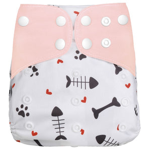 [simfamily]1PC Reusable Waterproof digital printed baby Cloth Diaper One Size Pocket baby nappies wholesale price fit for 3-15kg - Baby Homez