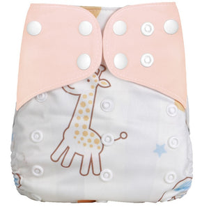 [simfamily]1PC Reusable Waterproof digital printed baby Cloth Diaper One Size Pocket baby nappies wholesale price fit for 3-15kg - Baby Homez