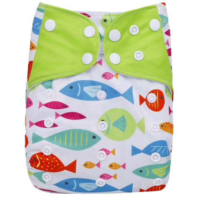 [simfamily]1PC Reusable Waterproof digital printed baby Cloth Diaper One Size Pocket baby nappies wholesale price fit for 3-15kg - Baby Homez