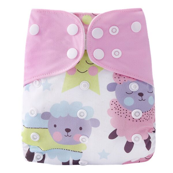 [simfamily]1PC Reusable Waterproof digital printed baby Cloth Diaper One Size Pocket baby nappies wholesale price fit for 3-15kg - Baby Homez