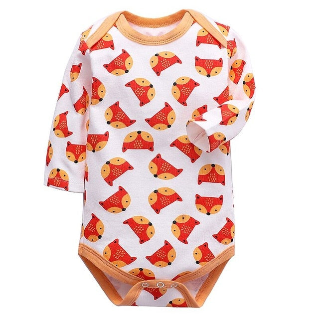 newborn bodysuit baby babies bebes clothes long sleeve cotton printing infant clothing 1pcs 0-24 Months - Baby Homez