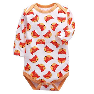 newborn bodysuit baby babies bebes clothes long sleeve cotton printing infant clothing 1pcs 0-24 Months - Baby Homez
