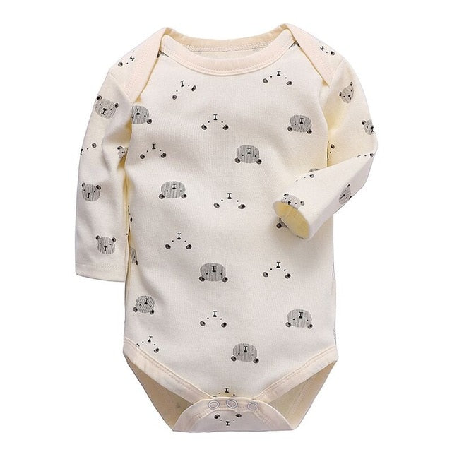 newborn bodysuit baby babies bebes clothes long sleeve cotton printing infant clothing 1pcs 0-24 Months - Baby Homez