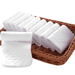 5pcs Baby Nappies Diaper Newborn Toddler Nappies Changing Pad Cotton Mat Washable Insert 3 Layers Cotton Baby care - Baby Homez