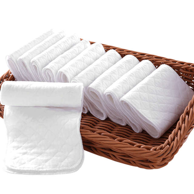 5pcs Baby Nappies Diaper Newborn Toddler Nappies Changing Pad Cotton Mat Washable Insert 3 Layers Cotton Baby care - Baby Homez