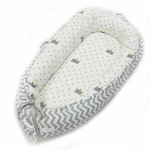 80*50cm Baby Nest Bed Portable Crib Travel Bed Infant Toddler Cotton Cradle for Newborn Baby Bed Bassinet Bumper - Baby Homez
