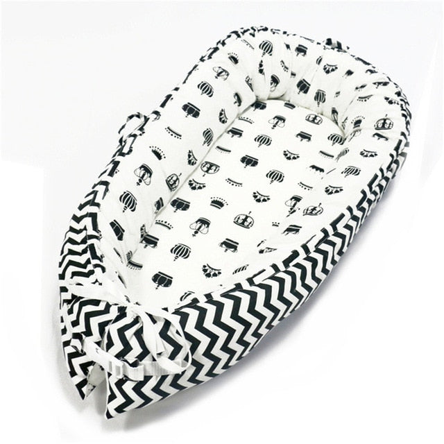 80*50cm Baby Nest Bed Portable Crib Travel Bed Infant Toddler Cotton Cradle for Newborn Baby Bed Bassinet Bumper - Baby Homez