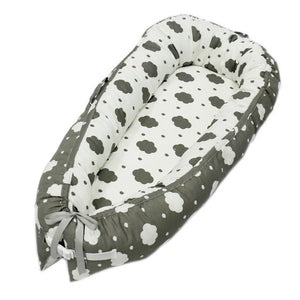 80*50cm Baby Nest Bed Portable Crib Travel Bed Infant Toddler Cotton Cradle for Newborn Baby Bed Bassinet Bumper - Baby Homez