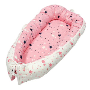 80*50cm Baby Nest Bed Portable Crib Travel Bed Infant Toddler Cotton Cradle for Newborn Baby Bed Bassinet Bumper - Baby Homez
