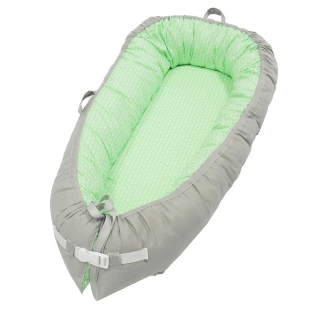 80*50cm Baby Nest Bed Portable Crib Travel Bed Infant Toddler Cotton Cradle for Newborn Baby Bed Bassinet Bumper - Baby Homez