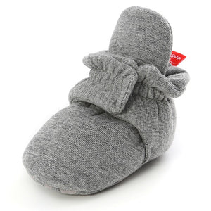 Newborn Baby Socks Shoes Boy Girl Star Toddler First Walkers Booties Cotton Comfort Soft Anti-slip Warm Infant Crib Shoes - Baby Homez