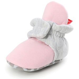 Newborn Baby Socks Shoes Boy Girl Star Toddler First Walkers Booties Cotton Comfort Soft Anti-slip Warm Infant Crib Shoes - Baby Homez