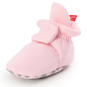 Newborn Baby Socks Shoes Boy Girl Star Toddler First Walkers Booties Cotton Comfort Soft Anti-slip Warm Infant Crib Shoes - Baby Homez