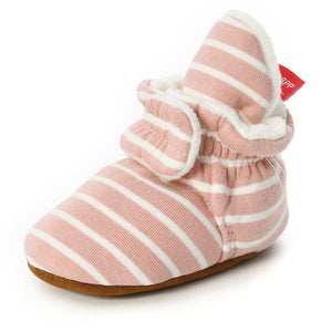 Newborn Baby Socks Shoes Boy Girl Star Toddler First Walkers Booties Cotton Comfort Soft Anti-slip Warm Infant Crib Shoes - Baby Homez