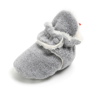 Newborn Baby Socks Shoes Boy Girl Star Toddler First Walkers Booties Cotton Comfort Soft Anti-slip Warm Infant Crib Shoes - Baby Homez