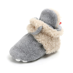 Newborn Baby Socks Shoes Boy Girl Star Toddler First Walkers Booties Cotton Comfort Soft Anti-slip Warm Infant Crib Shoes - Baby Homez