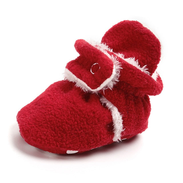 Newborn Baby Socks Shoes Boy Girl Star Toddler First Walkers Booties Cotton Comfort Soft Anti-slip Warm Infant Crib Shoes - Baby Homez