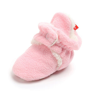 Newborn Baby Socks Shoes Boy Girl Star Toddler First Walkers Booties Cotton Comfort Soft Anti-slip Warm Infant Crib Shoes - Baby Homez