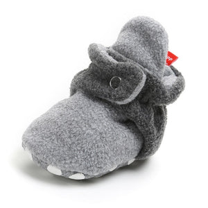 Newborn Baby Socks Shoes Boy Girl Star Toddler First Walkers Booties Cotton Comfort Soft Anti-slip Warm Infant Crib Shoes - Baby Homez