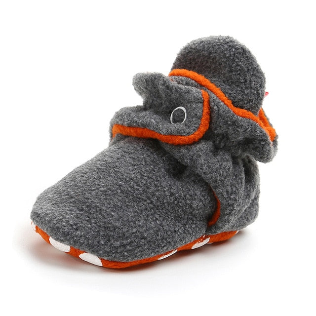 Newborn Baby Socks Shoes Boy Girl Star Toddler First Walkers Booties Cotton Comfort Soft Anti-slip Warm Infant Crib Shoes - Baby Homez